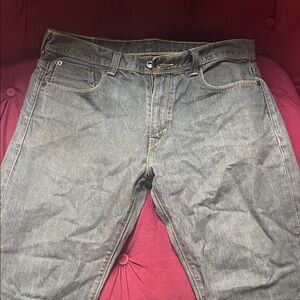 Levi's Men's 569 Dark Gray Straight Jeans